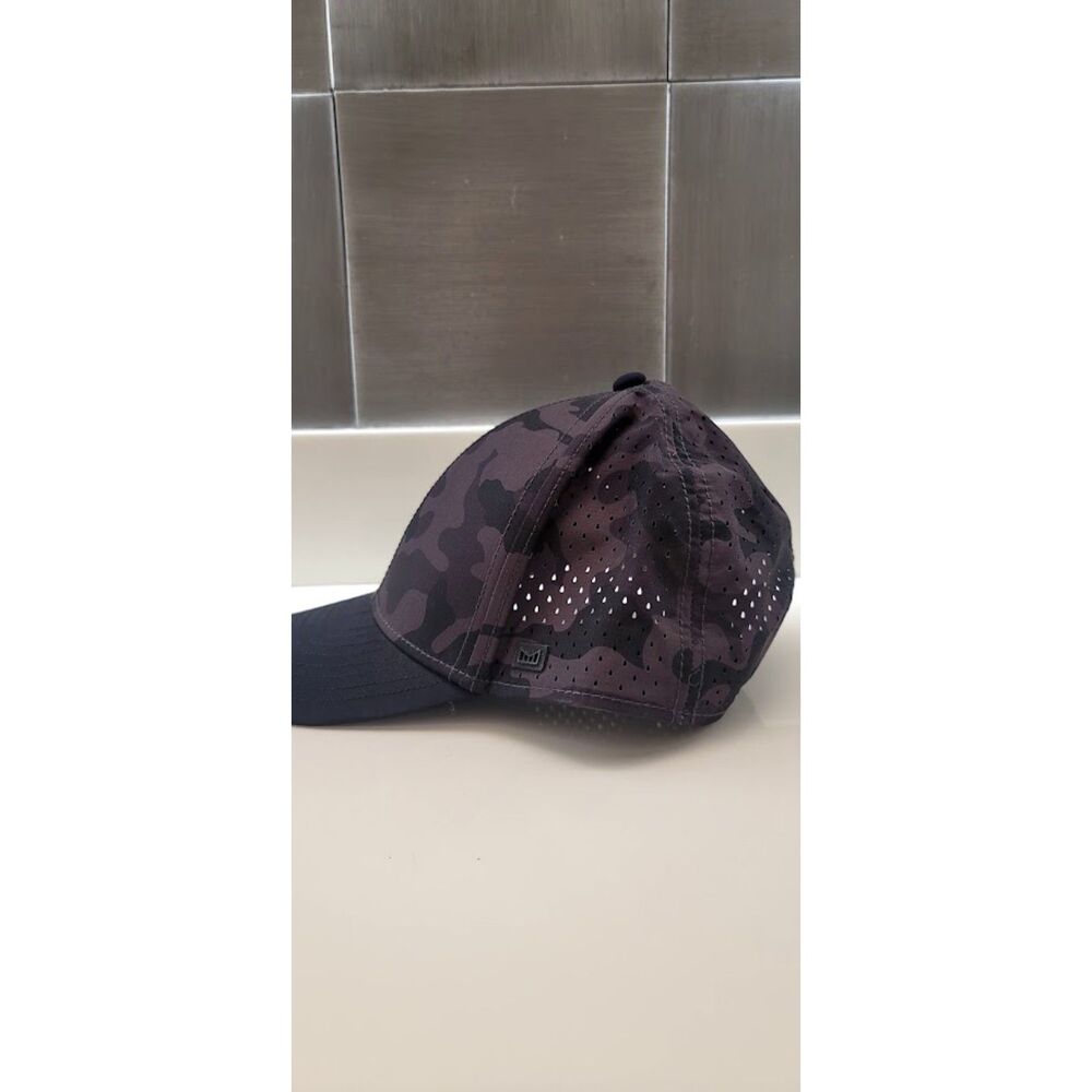 Melin A-Game Hydro Black Camo Performance Snapback Besom Pocket Men's OS - Picture 4 of 11